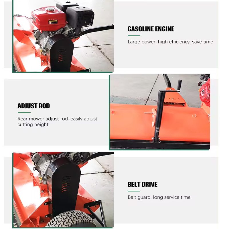 Agricultural Machine Grass Cutting ATV 120 150 Tow Behind Slasher Mower Atv Flail Mower Collector 18hp