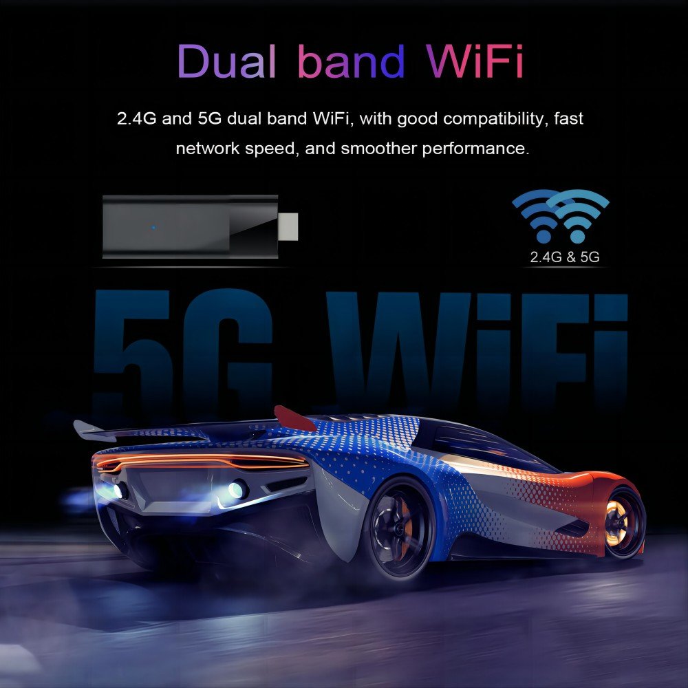 Q6 ATV Stick H313 2GB RAM Google Android Stick Tv 4k Dongle Voice Remote TV Stick