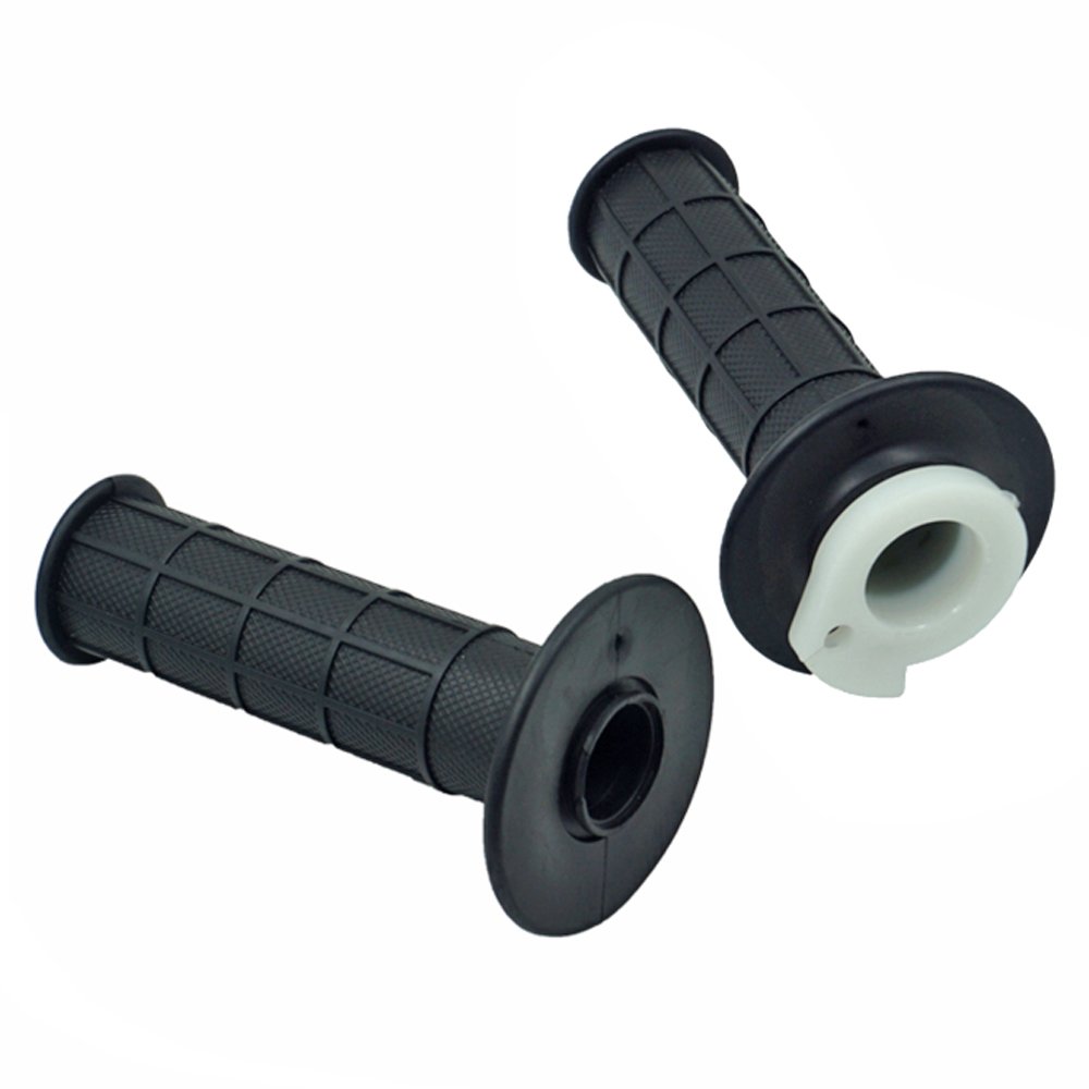 22mm Motorcycle Dirtbike Twist Accelerator Throttle Handle Grip and Cable Set for 7/8" 50cc 150cc 250cc Mini Bike ATV Quad