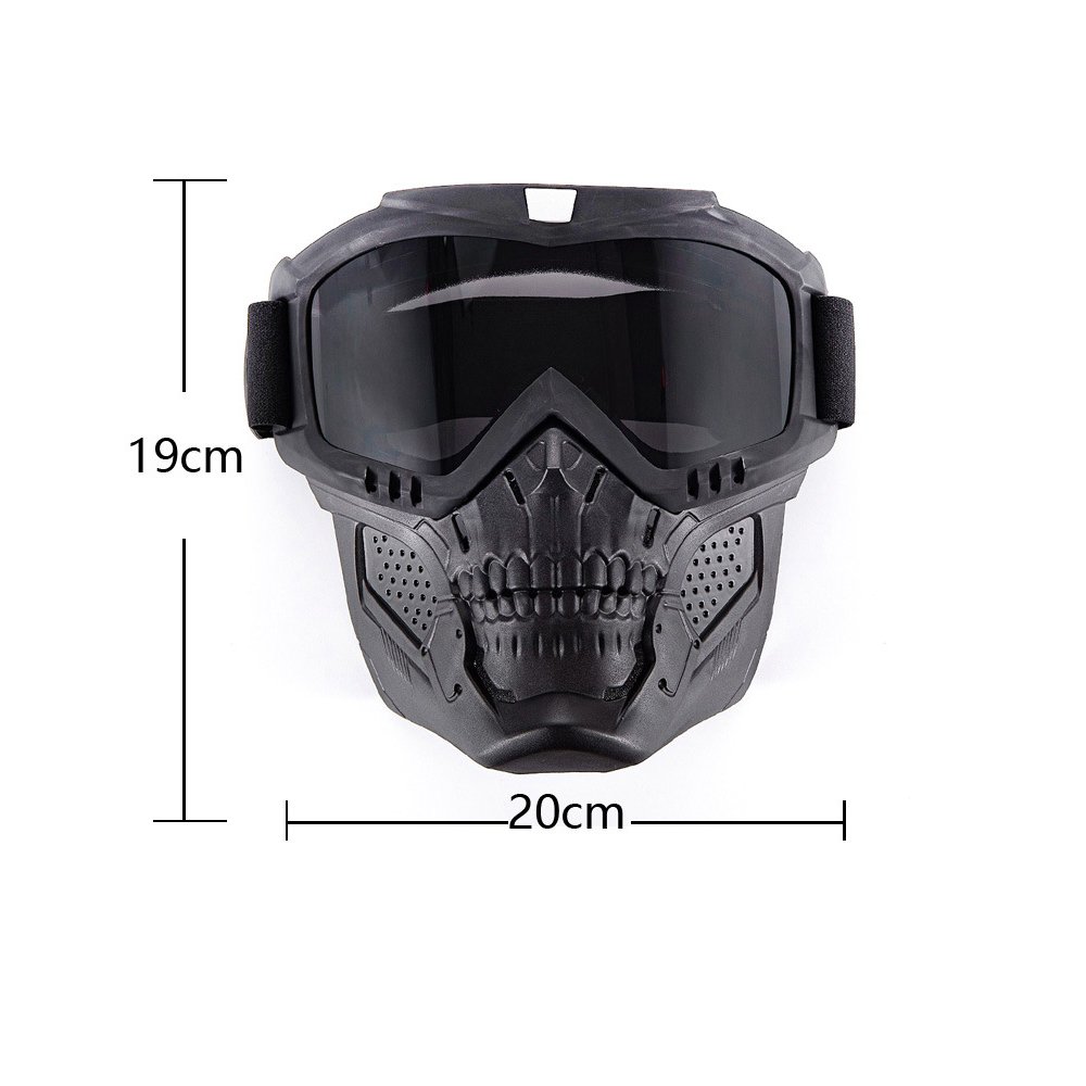 Motorcycle Helmet Goggles With Removable Face Mask ATV Dirt Bike Motocross Eyewear Riding Offroad Goggles