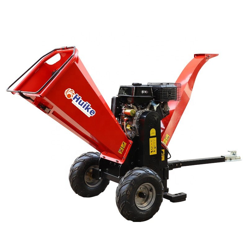 Factory Price Branch Tree Cutting Wood Chipper Machine Wood Chips Shredder Provided Forestry Bike Engine 2 Pieces Atv Engine 170