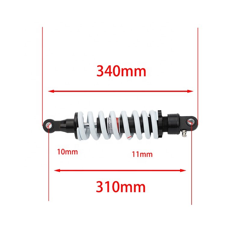 M10 310mm Universal Motorcycle air Rear Shock Absorber Damping Suspension 11mm Spring Fit for Motorcycle Go Kart Buggy ATV UTV