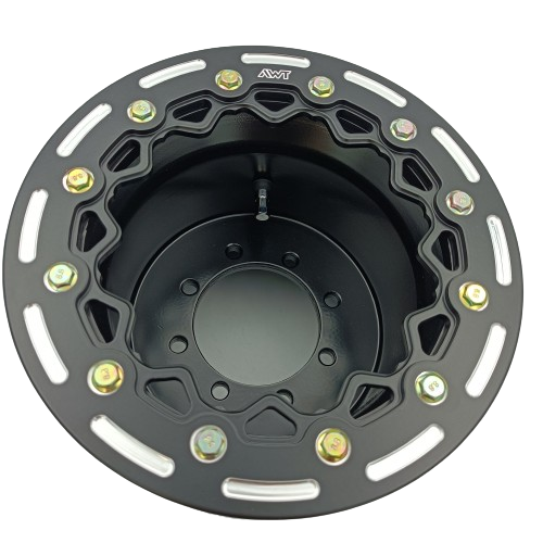 Rear Wheels Beadlock 9x8 3+5 4/110/115 Black Milled Ring Fit for Raptor 700 660 350 250 125,LTR 450 LTZ 400,TRX 450R 400EX
