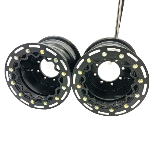 Rear Wheels Beadlock 9x8 3+5 4/110/115 Black Milled Ring Fit for Raptor 700 660 350 250 125,LTR 450 LTZ 400,TRX 450R 400EX