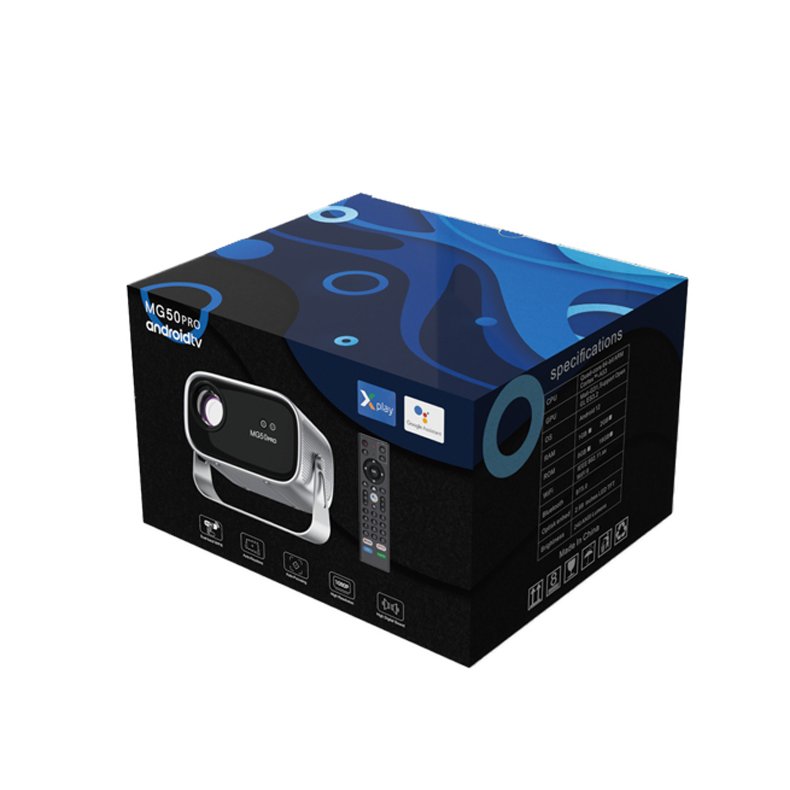 Factory Mg50 Pro Atv System Projector Android 12 Wifi Bt Tv Projector Home Theater Lcd Smart Projector Voice Remote