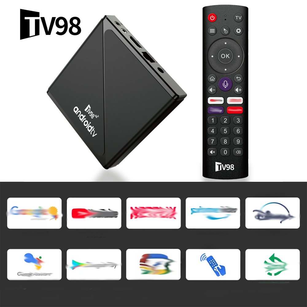 High Quality Tv Box Tv 98 Atv Pro Android 14 2gb/16gb 2.4g Wifi Allwinner H313 hd Quad Core ARMx A53 Best Android Tv Box