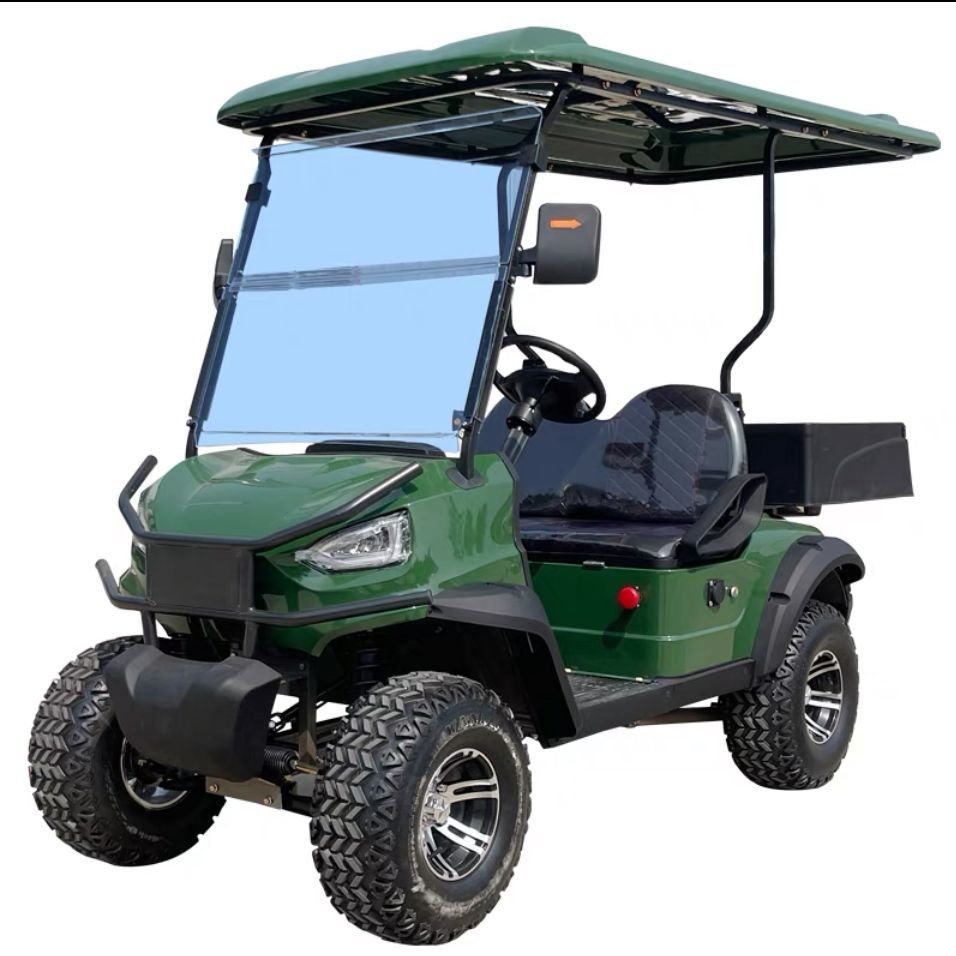 2024 New Two-Seater Electric Golf Carts Modified Vehicle Customized Rear Tray Truck Buggy ATV