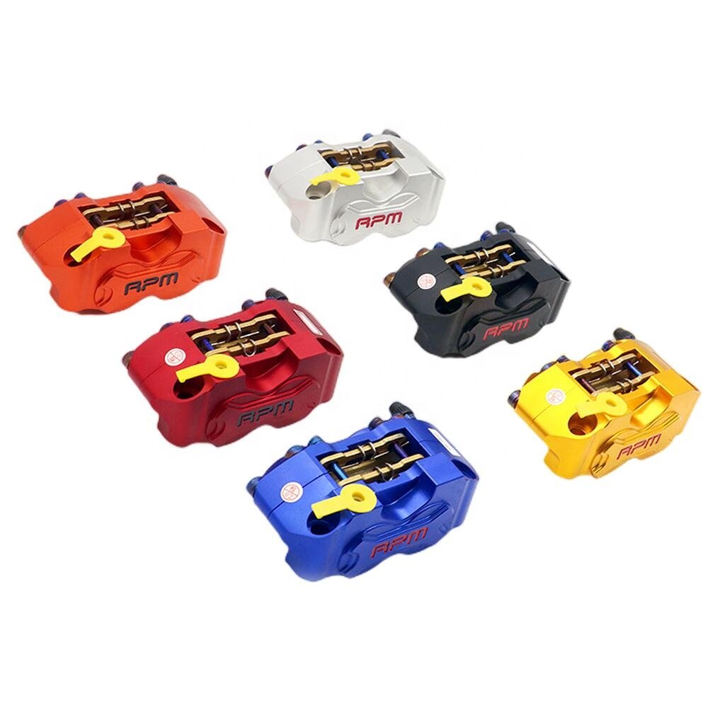 4-piston Universal Motorcycle Brake Caliper Mounting Hole 82mm for Scooter Dirt Bike ATV Go Kart Spare Parts Whole