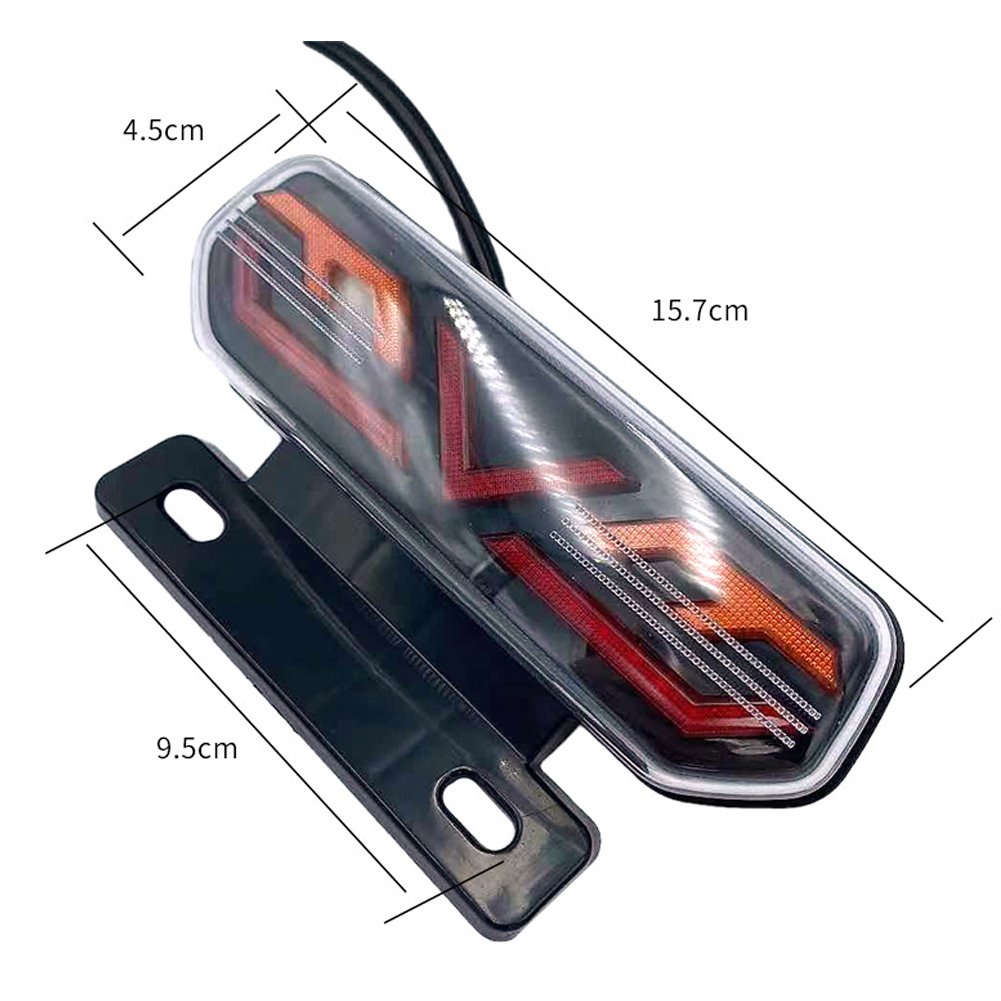 12V Motorcycle Rear Lights LED Motorcycle Brake Light ATV Tail Light Motorbike Stop Turn Signal Direction Indicator Blinker