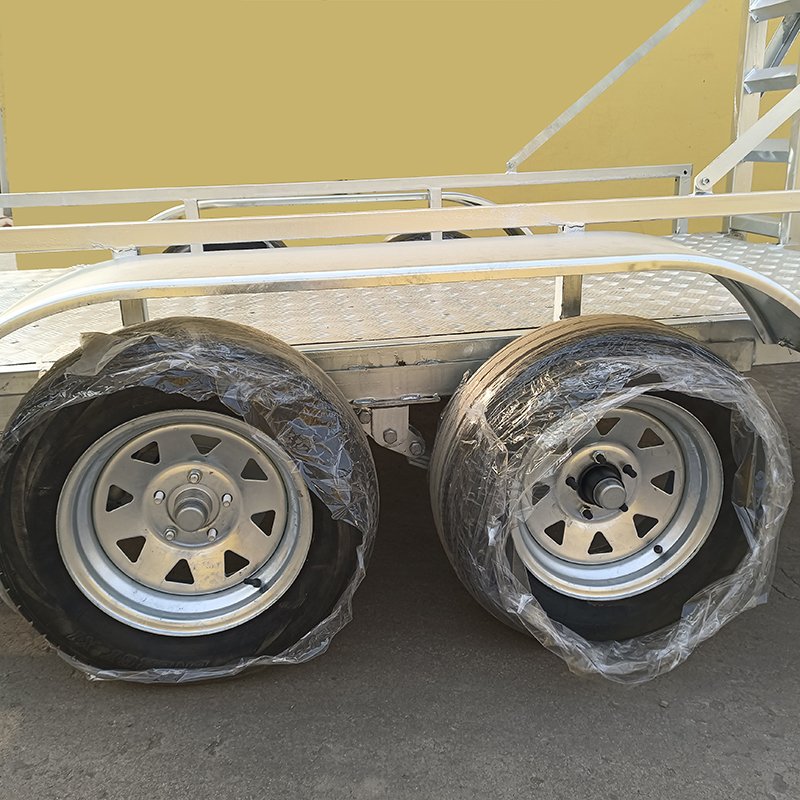 Small Aluminum Utility Trailer Folding Flatbed Design for ATV UTV Car Landscape Farm Excavator Frame Cargo Utility Kit