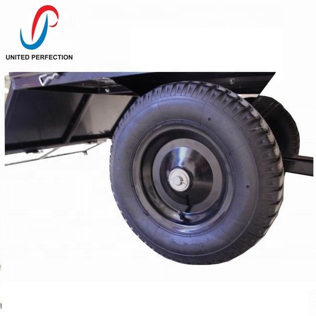 Factory Direct Heavy-Duty ATV/UTV Lawn Mower Trailer New Tow Behind Box Trailer With Mesh Guard for Farm Use