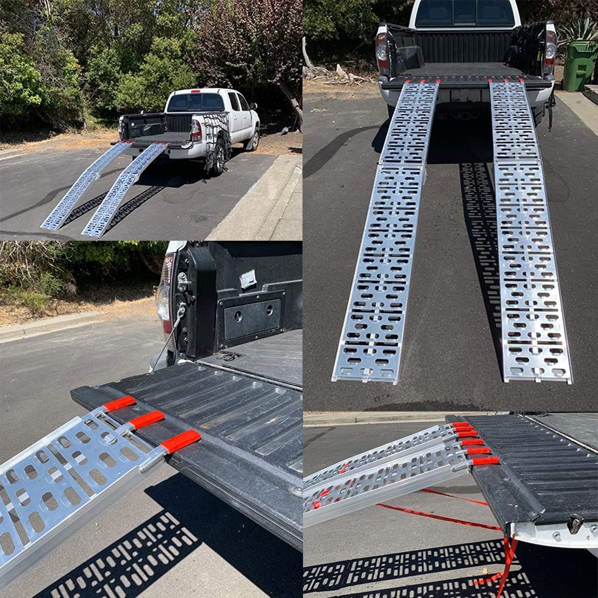 Aluminium Motorcycle Loading Ramps for Pickup Truck ATV 6061 Ramps Heavy Duty