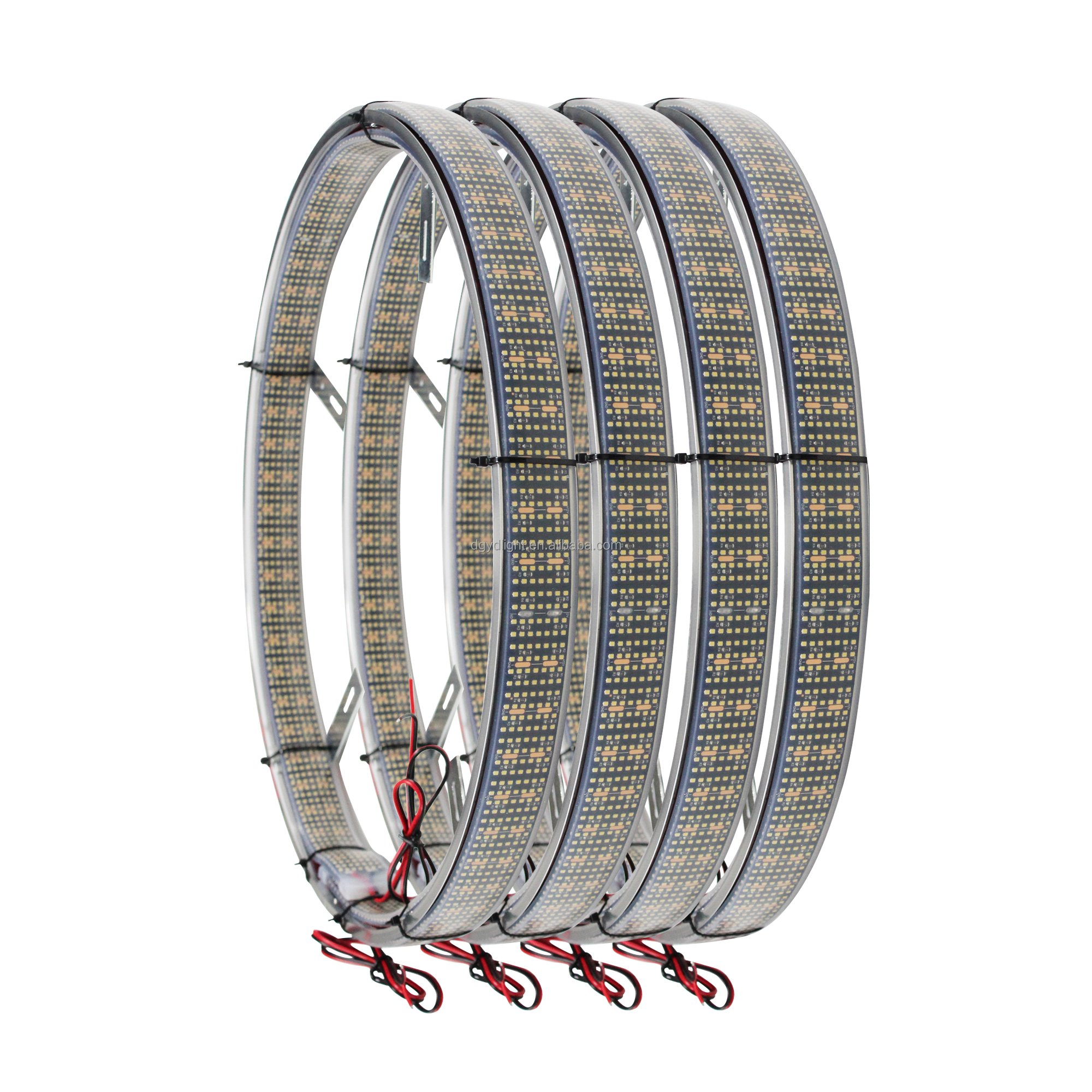 14 Row Wheel Lights Pure White 17 Inch Wheel Ring Ultra High Intensity LEDs Wheel Lights for Truck ATV Accessories