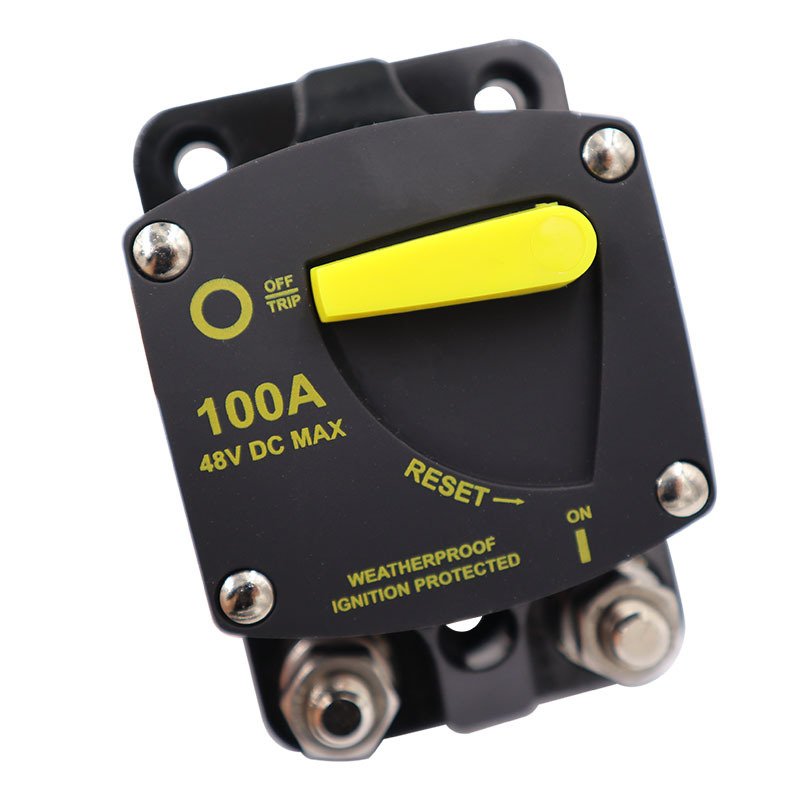 Automotive Circuit Breaker 100A-300A with Manual Reset Fit for Marine Boat ATV Manual Power