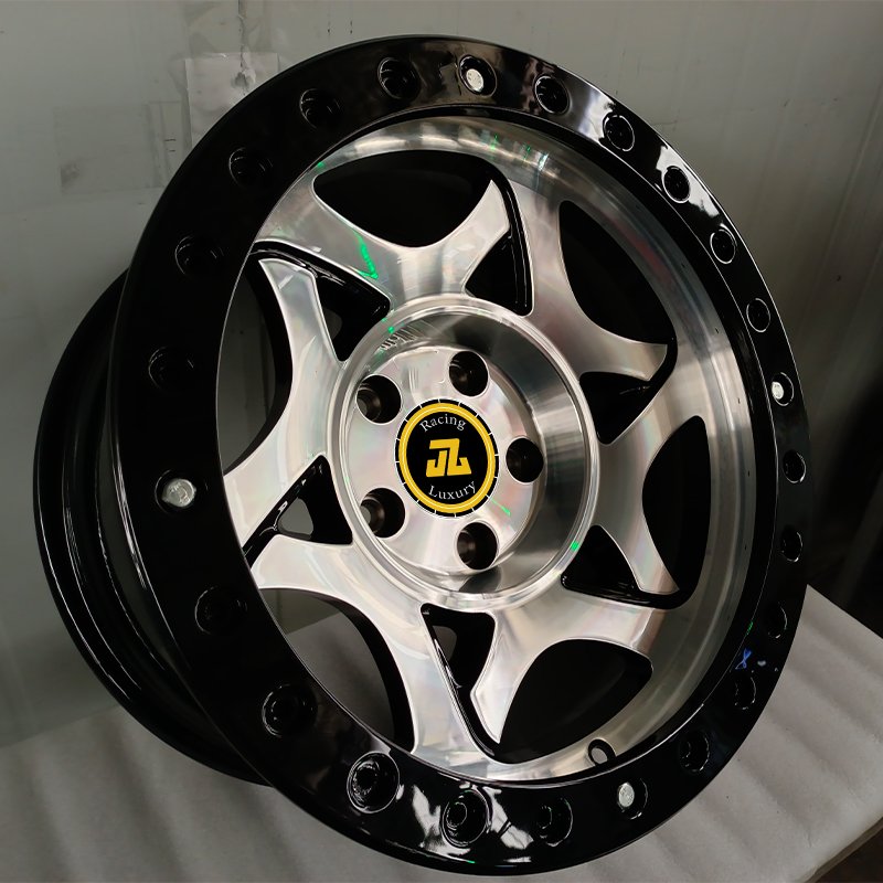 Off Road Beadlock Wheels 4x4 off Road Rims Atv 6x139.7 5x127 15 16 17x8 Inch Offroad Wheel Rim for Y60 Y61 Jeep Ford