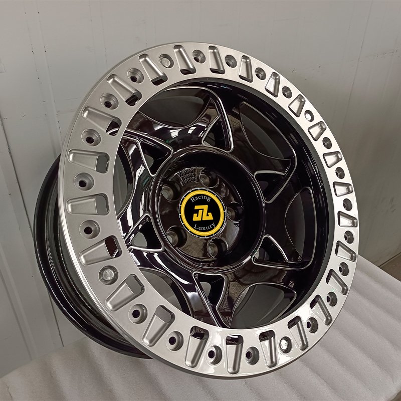 Off Road Beadlock Wheels 4x4 off Road Rims Atv 6x139.7 5x127 15 16 17x8 Inch Offroad Wheel Rim for Y60 Y61 Jeep Ford
