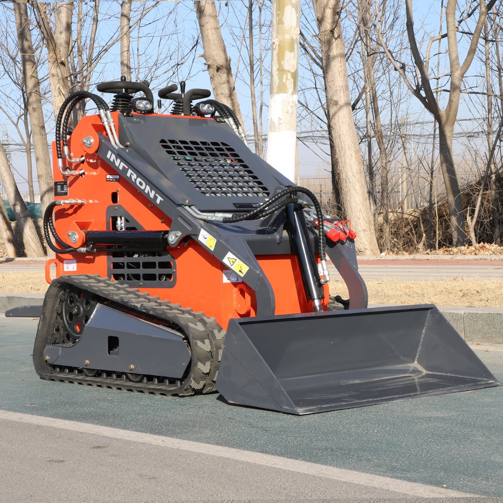 Free Shipping 1ton 1000kg Mini Skid Steer with Three Pump Three Valve Trencher