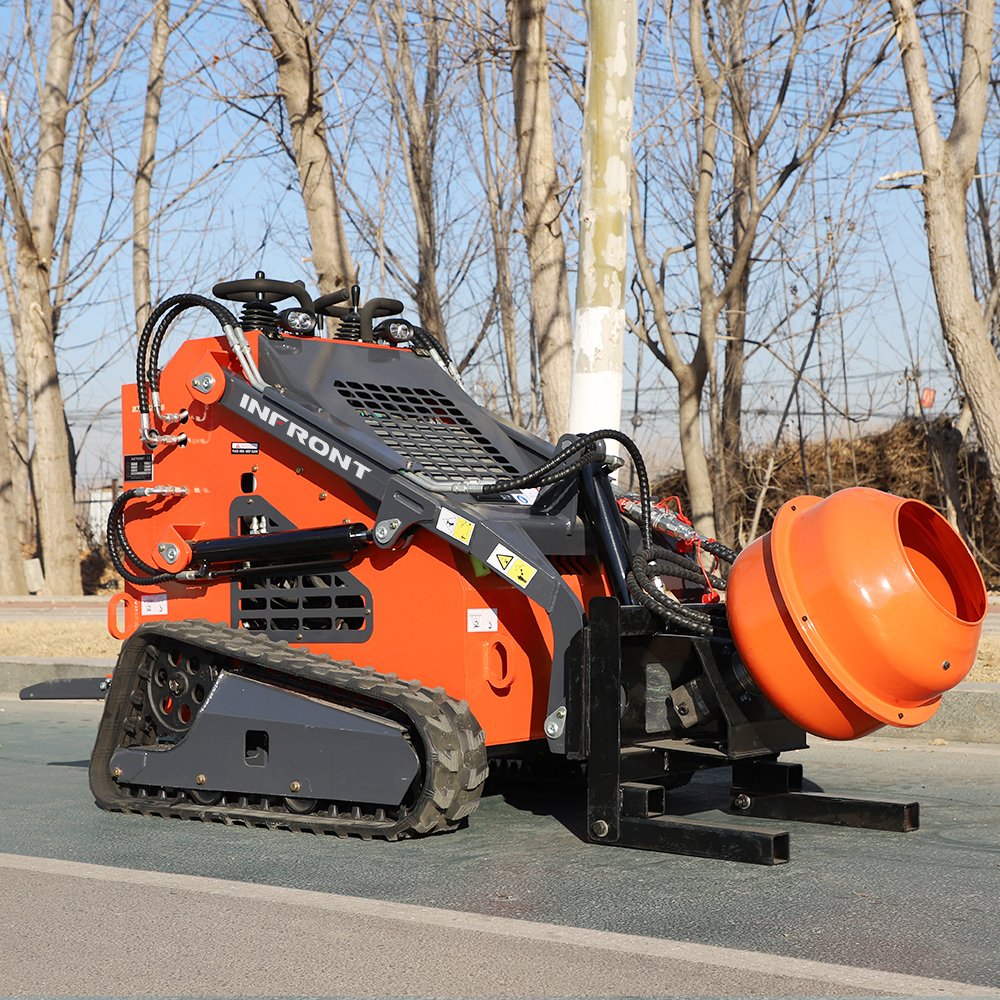 Free Shipping 1ton 1000kg Mini Skid Steer with Three Pump Three Valve Trencher