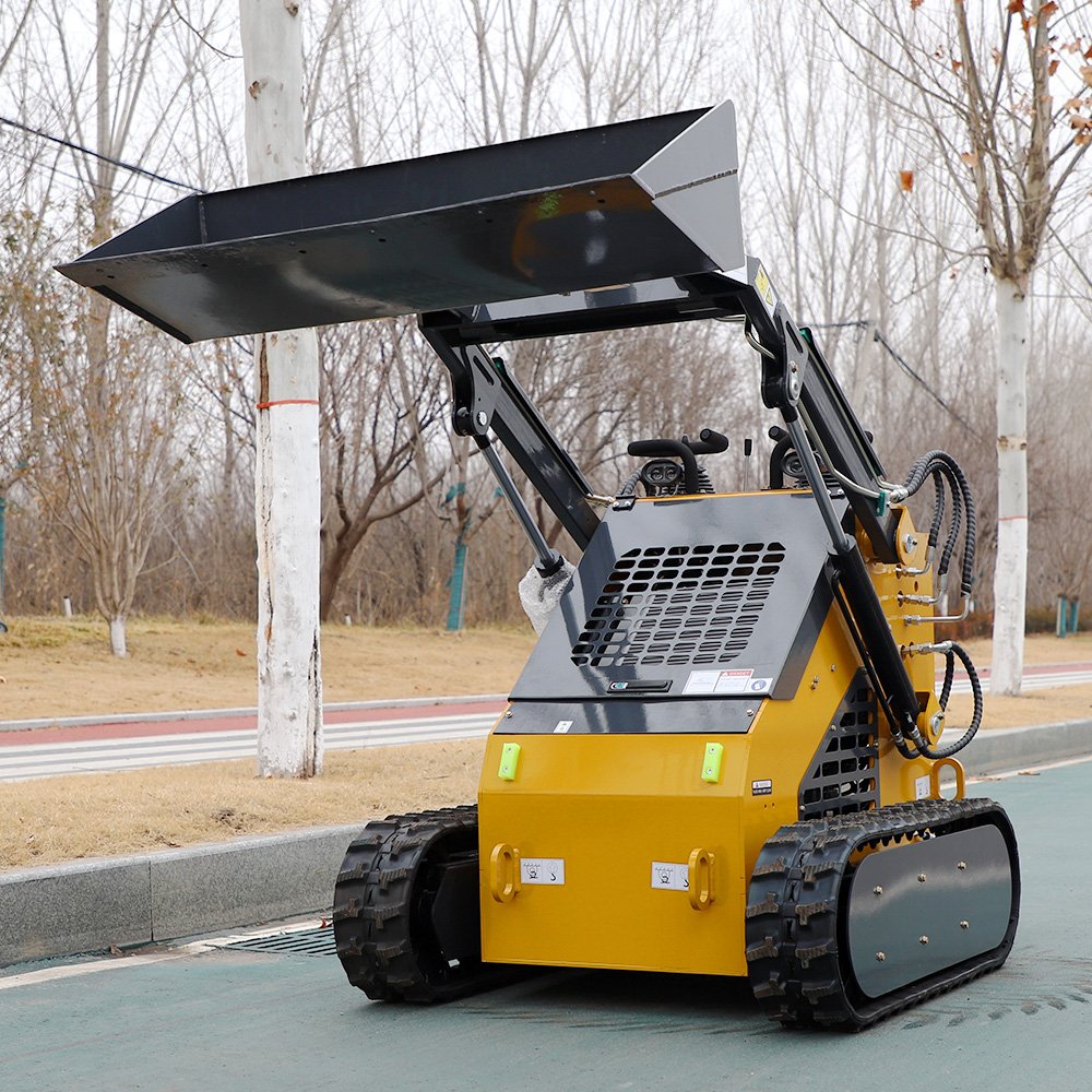 Free Shipping 1ton 1000kg Mini Skid Steer with Three Pump Three Valve Trencher