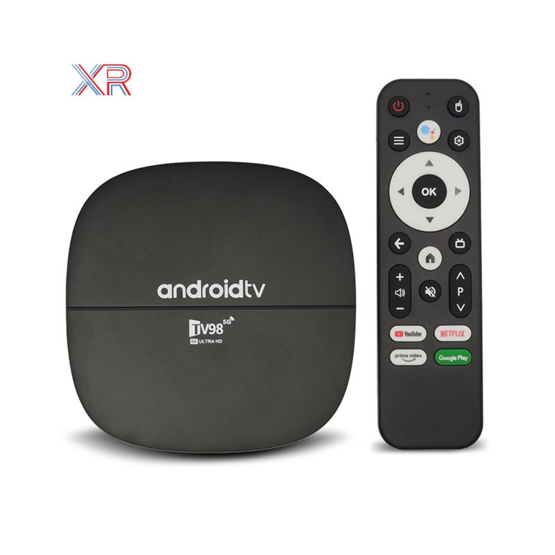 Wholesale H313 TV98 5g Android Tv Box 2GB 16GB Smart Media Player ATV BT Voice Remote Control