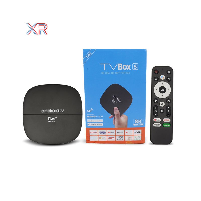 Wholesale H313 TV98 5g Android Tv Box 2GB 16GB Smart Media Player ATV BT Voice Remote Control