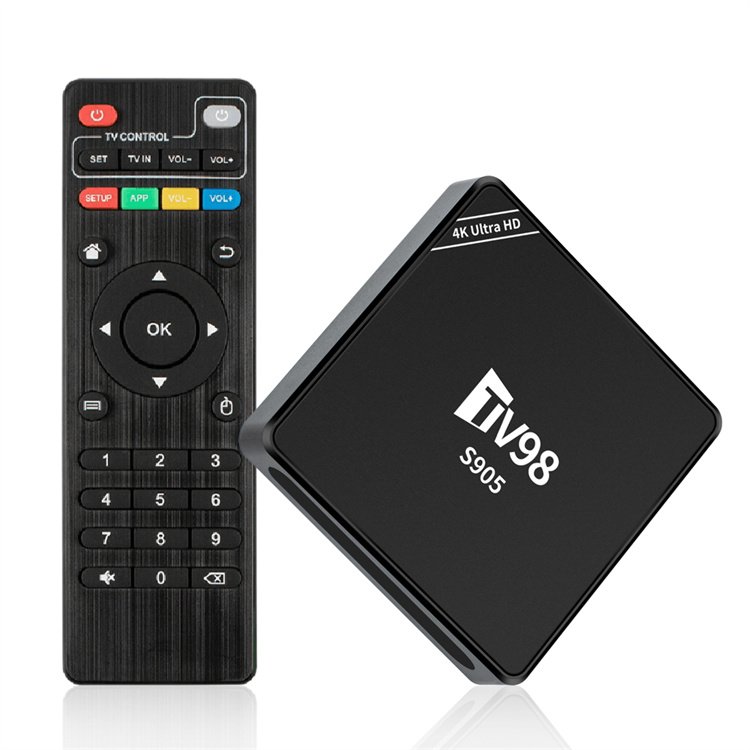 Wholesale H313 TV98 5g Android Tv Box 2GB 16GB Smart Media Player ATV BT Voice Remote Control