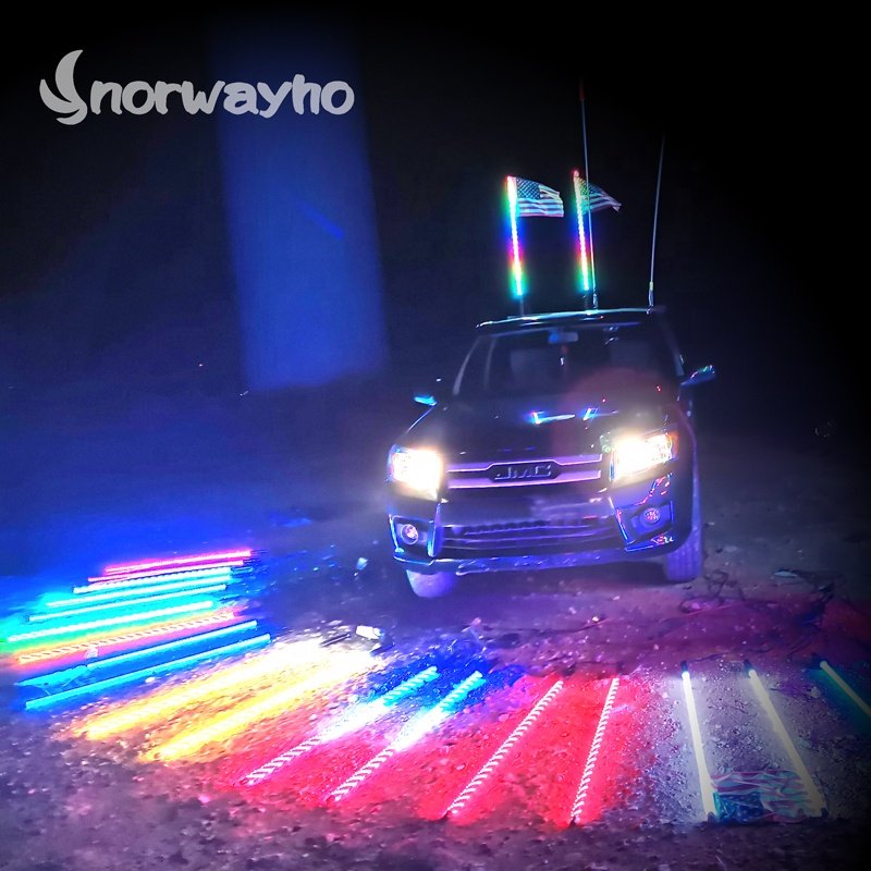LED Whip Light Dream Color Strips Whip Light Offrad UTV RZR SXS ATV