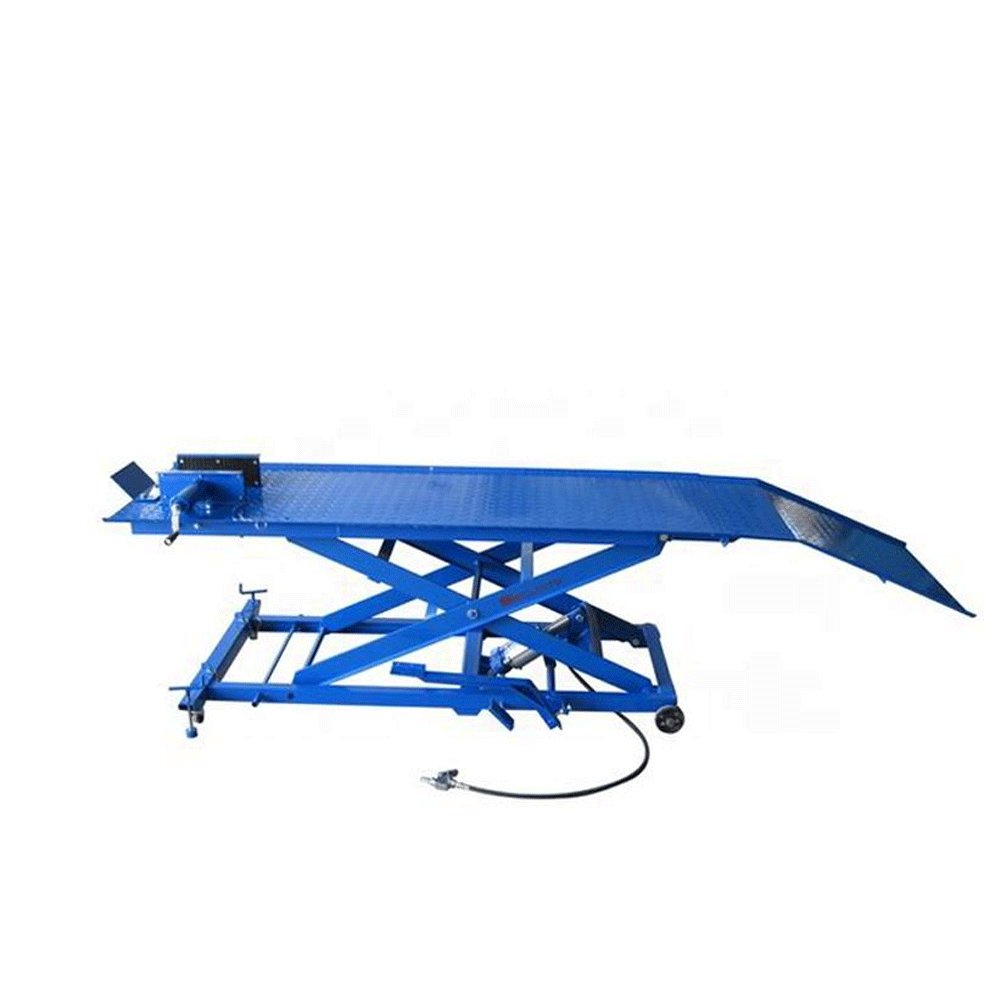 48\" Width Side Extensions 1000lb Air Operated ATV Motorcycle Lift Jack Hoist Stand 450kg Capacity Vehicle Equipment