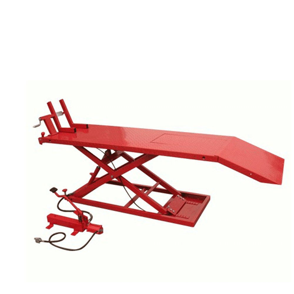 48\" Width Side Extensions 1000lb Air Operated ATV Motorcycle Lift Jack Hoist Stand 450kg Capacity Vehicle Equipment