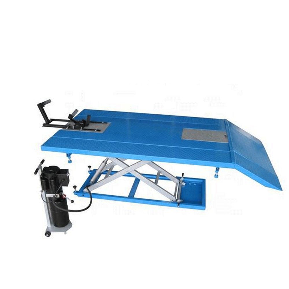 48\" Width Side Extensions 1000lb Air Operated ATV Motorcycle Lift Jack Hoist Stand 450kg Capacity Vehicle Equipment