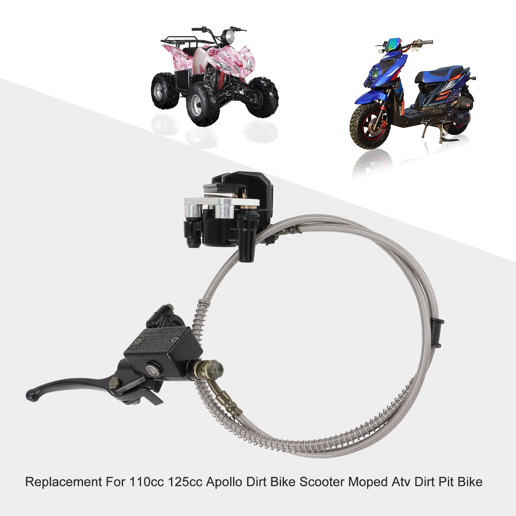 GOOFIT 110cc 125cc Front Disc Brake Replacement for Apollo Dirt Bike Scooter Moped Atv Dirt Pit Bike