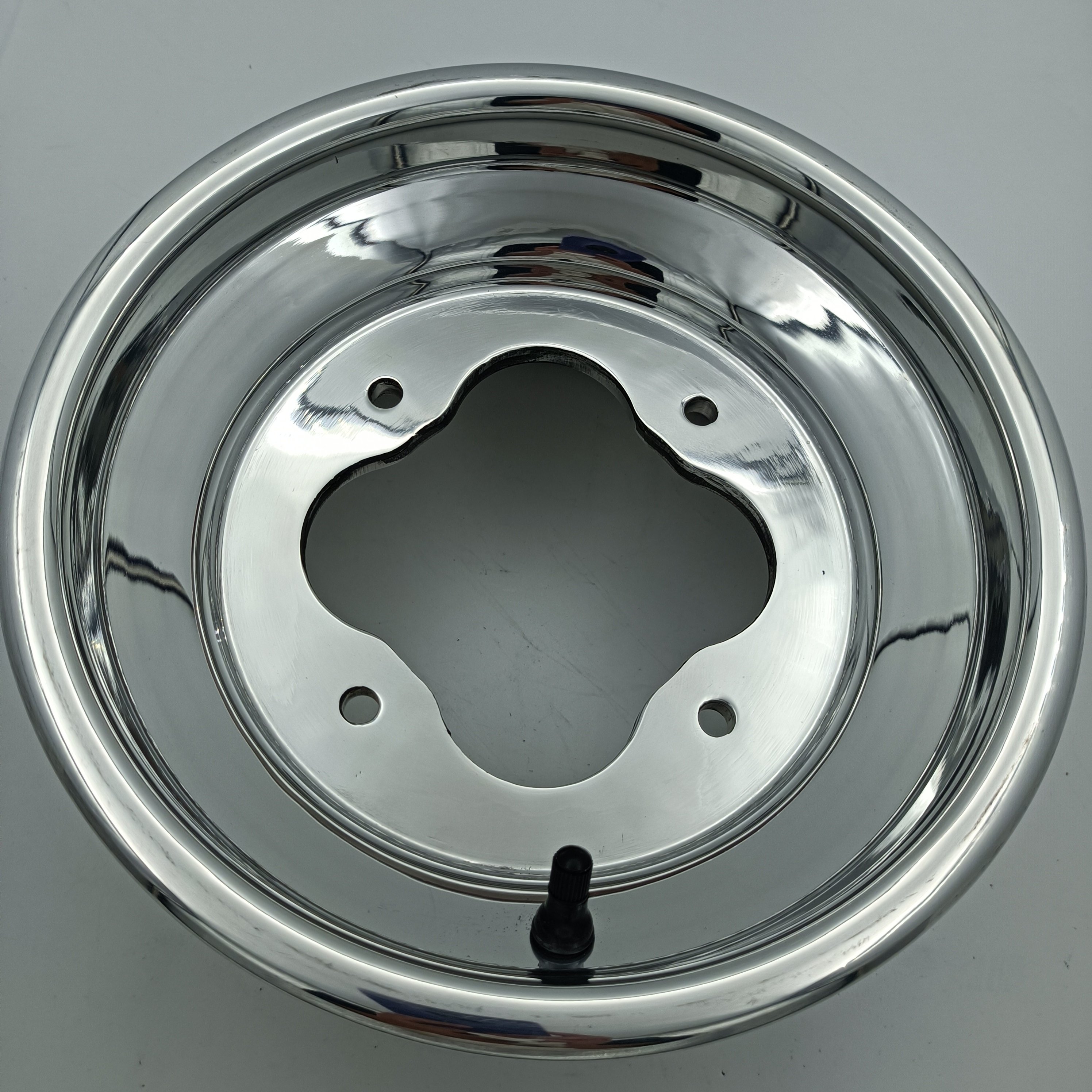 Aluminum Rolled Lip Polished 10x5 Dual Bolt Pattern ATV Racing Wheels for yamaha raptor 700 yamaha Banshee 350 Suzuki Ltz 400