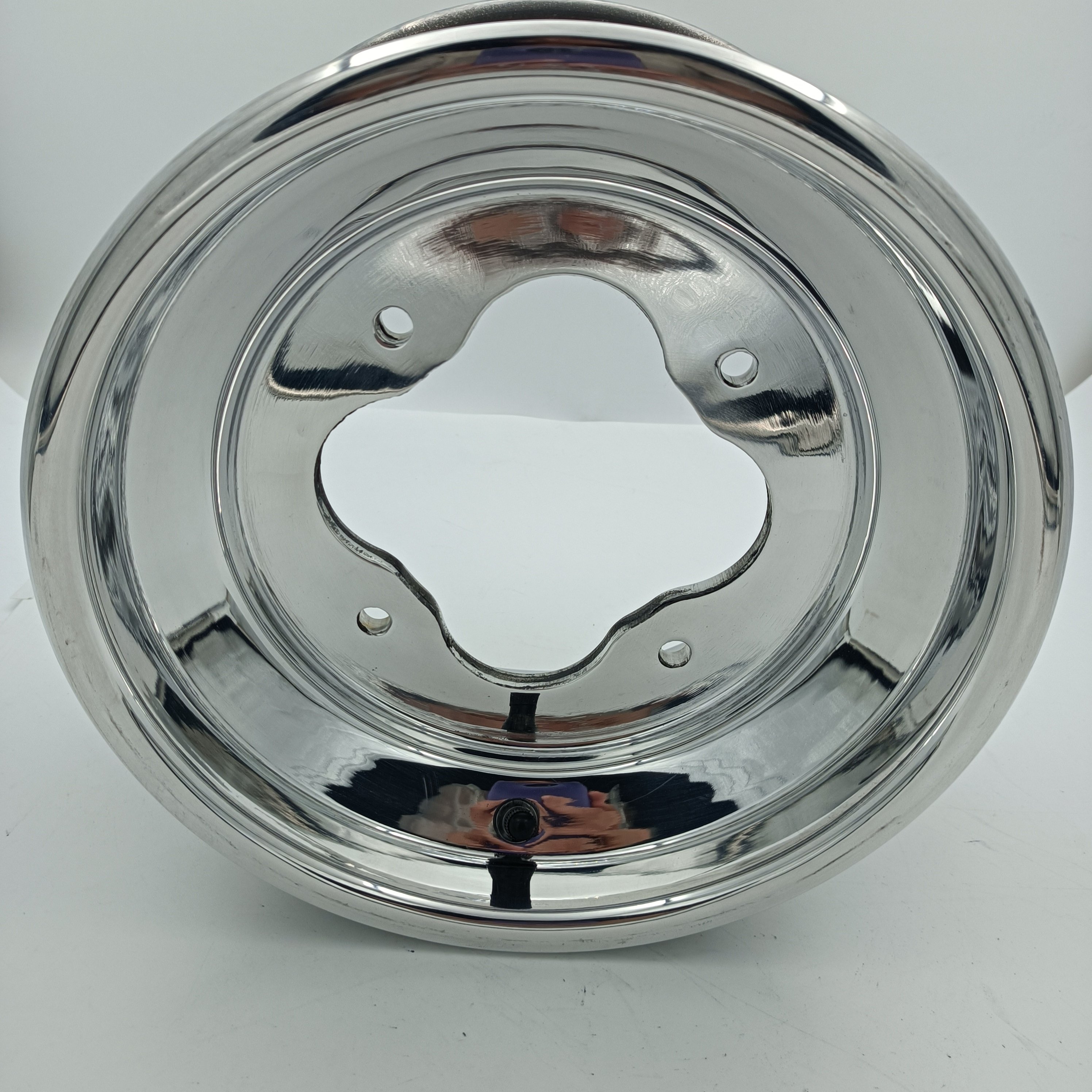 Aluminum Rolled Lip Polished 10x5 Dual Bolt Pattern ATV Racing Wheels for yamaha raptor 700 yamaha Banshee 350 Suzuki Ltz 400