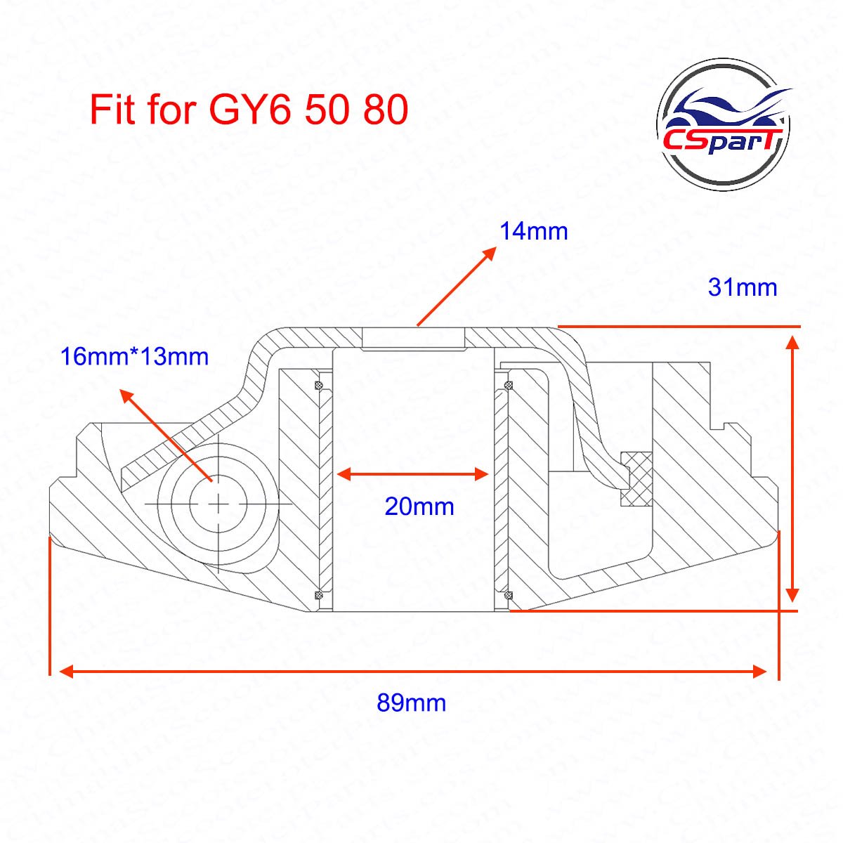 Racing Front Clutch Drive Pulley Variator Roller Kit for GY6 50cc DIO 50cc 139QMB 139QMA Moped Scooter ATV