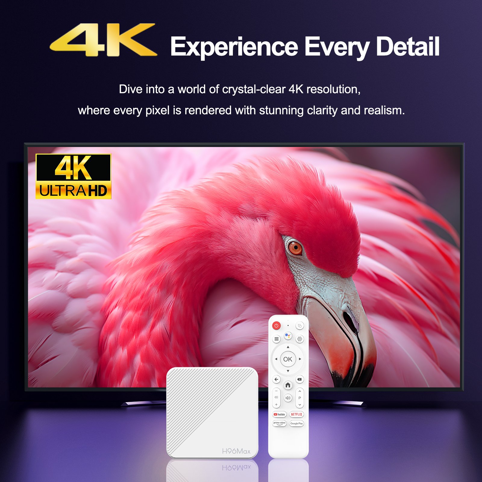 Android ATV H96 MAX H313 Allwinner H313 Voice Remote 2.4G 5G Wifi 6 Smart Tv Android 14.0 Set Top Box