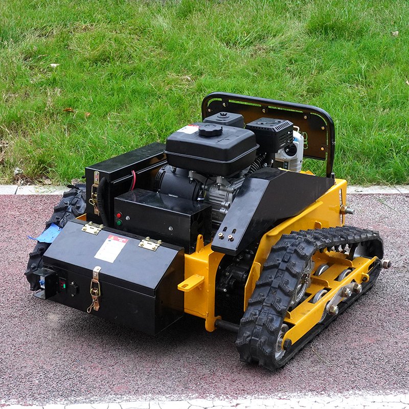 Garden Crawler Grass Cutter Cut Width 550mm Crawler Remote Control Flail Lawn Mower for Sale
