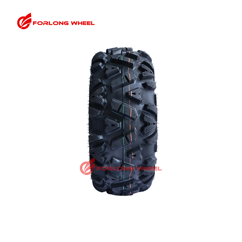 FORLONG 12'' 12 Inch 8.00X12 4x110 Atv Wheels Utv Wheels and Tires for 26X10-12