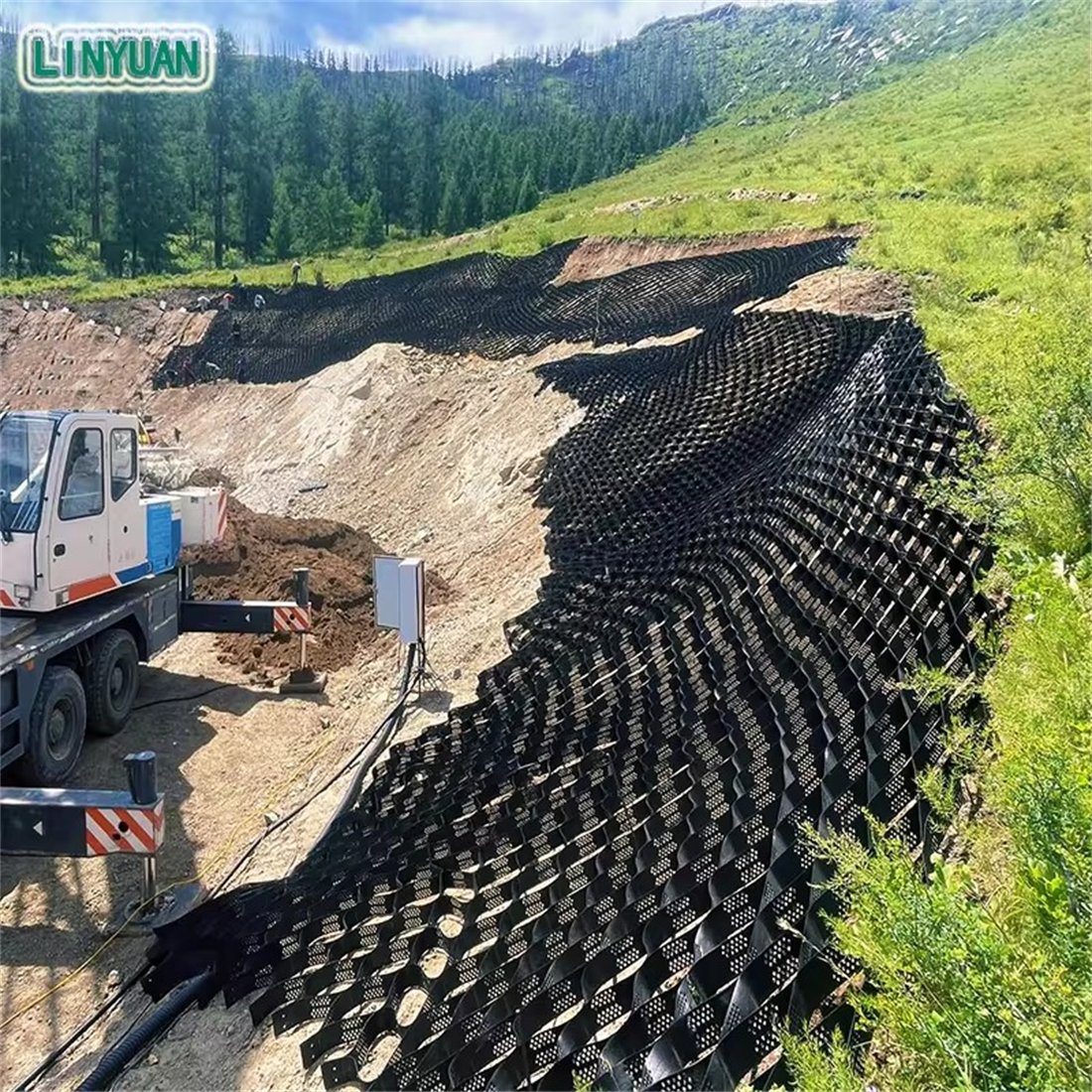 High Quality Commercial Grade HDPE Geocell Price 2" Ground Grid Heavy Duty Gravel Stabilizer for Sheds, Pathway, ATV and Patios