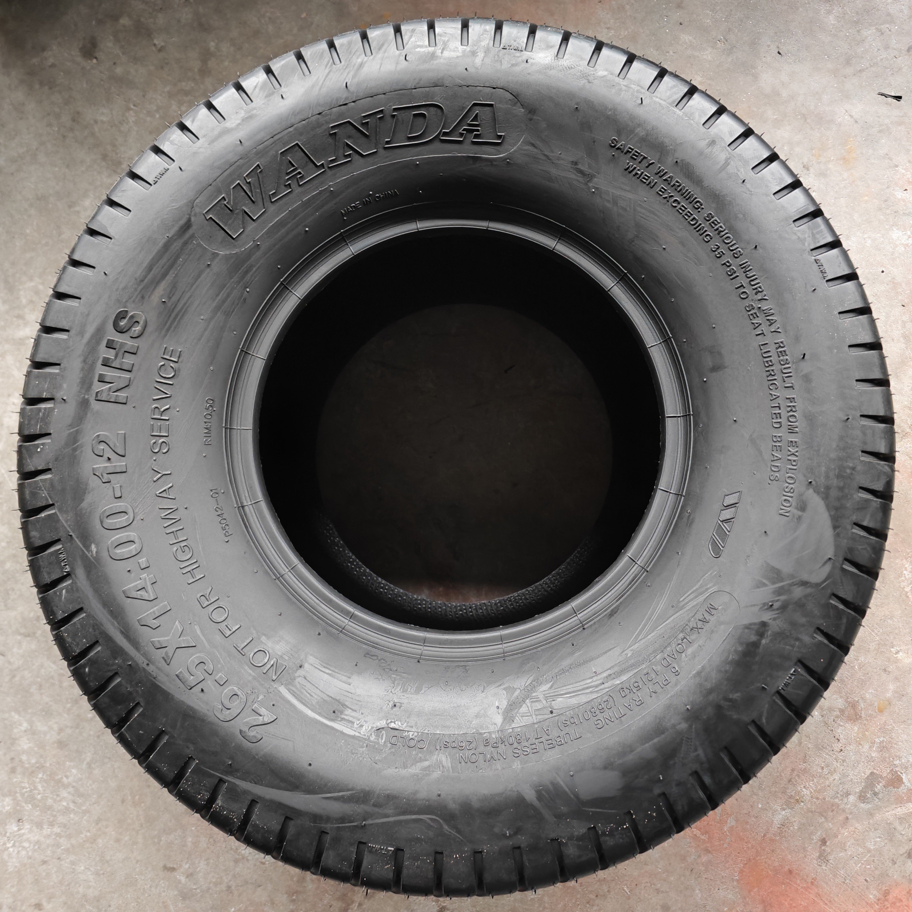 WANDA Turf Tires P5042 26.5x14-12 6ply Trolley Tires Agriculture Tractor Tires Other Wheels ATV/UTV Parts