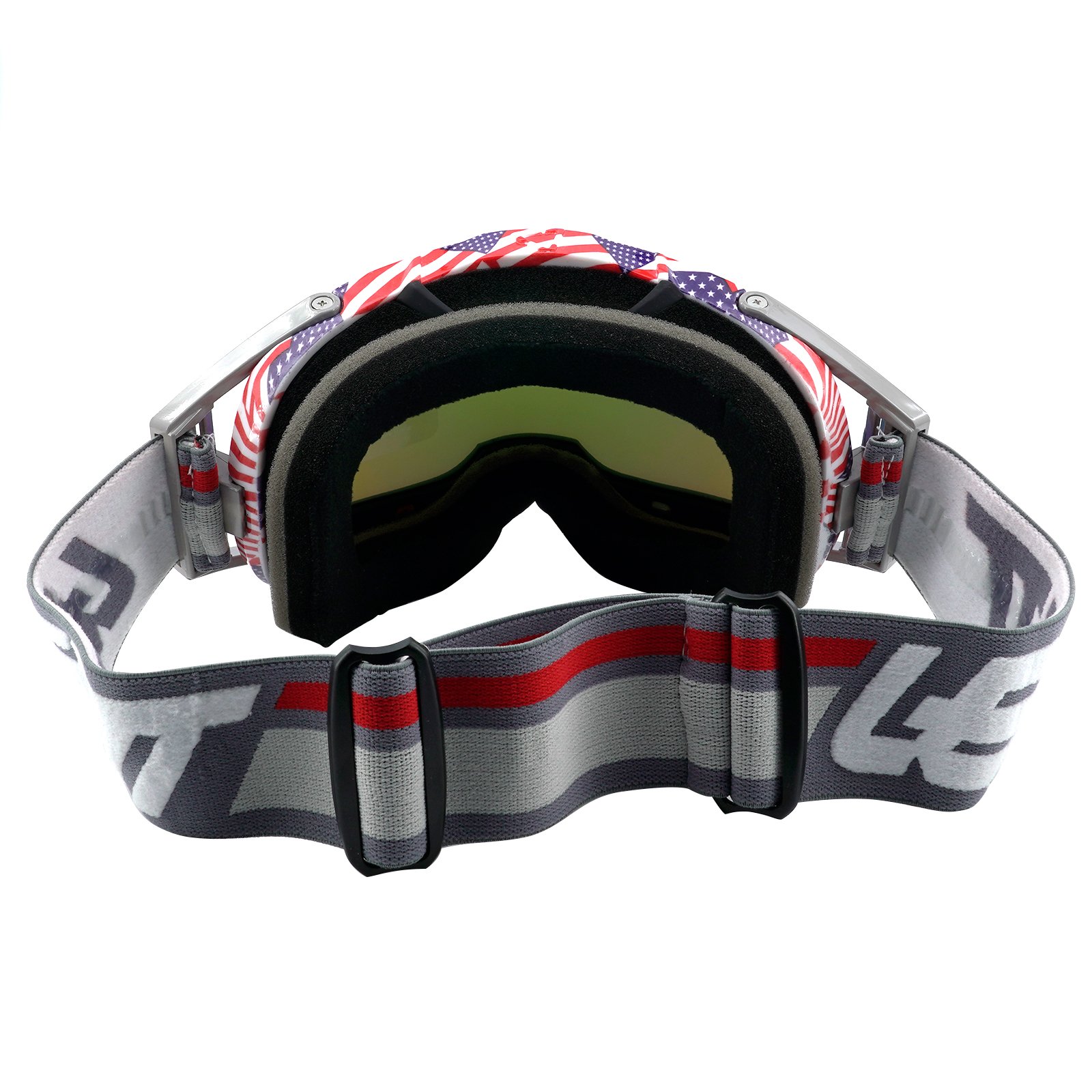 2024 Trump American USA Flag Motorcycle Riding Goggles Glasses Fit Helmet ATV Ski Anti-UV Dustproof Windproof Dirt Bike Goggles