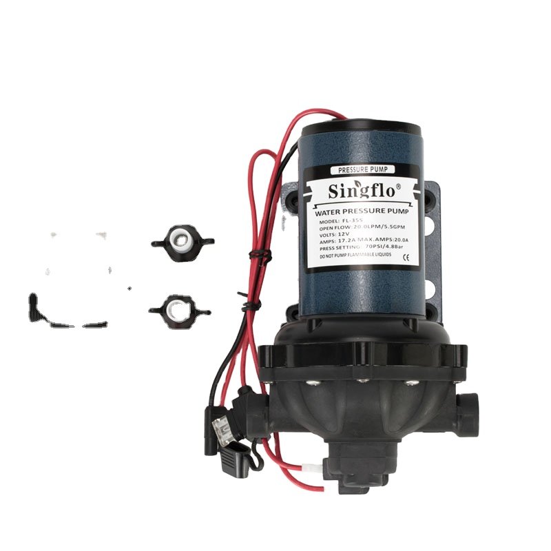 Singflo 12v 5GPM HY-55701T High Flow Water Pump Washdown Pump for ATV Sprayer and UTV Sprayer