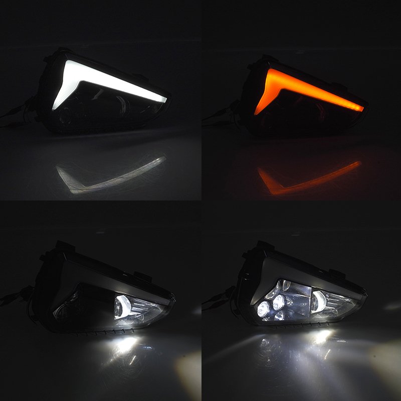 Yongjin for Atv Brp LED DRL Head Light Daytime Running Lamps Kit for Can Am Ryker
