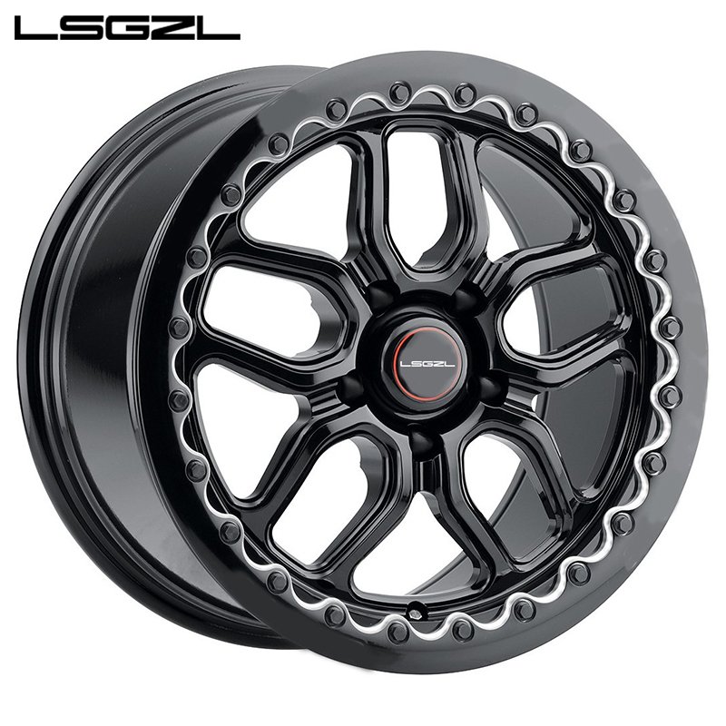 LSGZL Custom Beadlock Forged Wheel 15 17 18 19 20 Inch Deep Dish Carbon Fiber Car Rim for ATV&UTV Mercedes corvette BMW