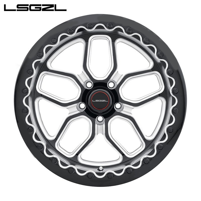 LSGZL Custom Beadlock Forged Wheel 15 17 18 19 20 Inch Deep Dish Carbon Fiber Car Rim for ATV&UTV Mercedes corvette BMW