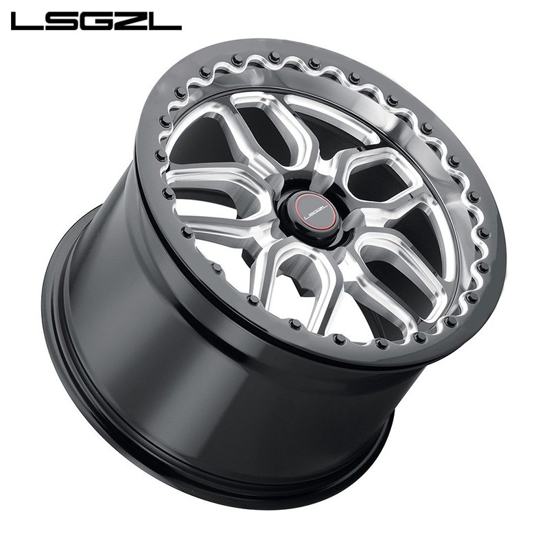 LSGZL Custom Beadlock Forged Wheel 15 17 18 19 20 Inch Deep Dish Carbon Fiber Car Rim for ATV&UTV Mercedes corvette BMW