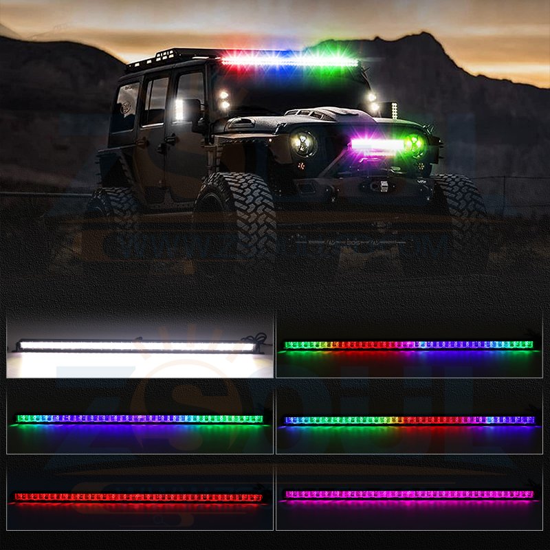 UTV Offroad Truck Sport Double Row LED Light Bar Color Chasing for ATV UTV 4x4 SxS Offroad