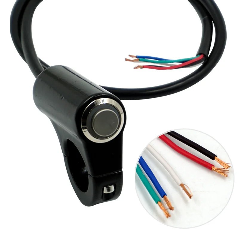 Universal 22mm Snowmobiles ATV UTV Scooter Motorcycle Accessories Handle Bar Fog Light Signal Horn Switch on Off