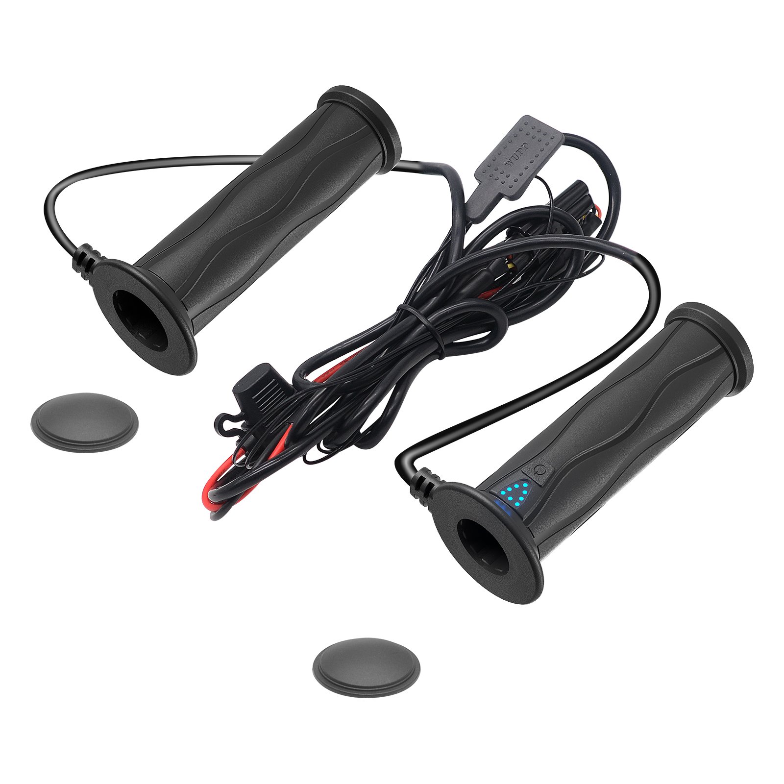 5+1 Gear Adjustable Winter Handle Warmer Atv Heated Grips With Thumb Heater Silicon Integrated