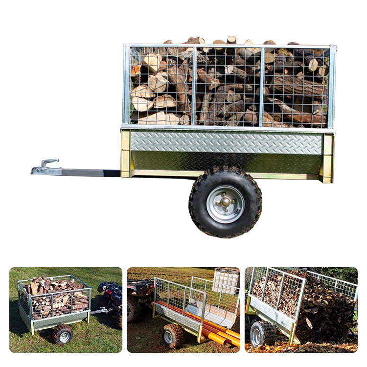 Atv/Utv Trailer Telescopic Climbing Trailer Hot Dip Galvanized Ggricultural Trailer
