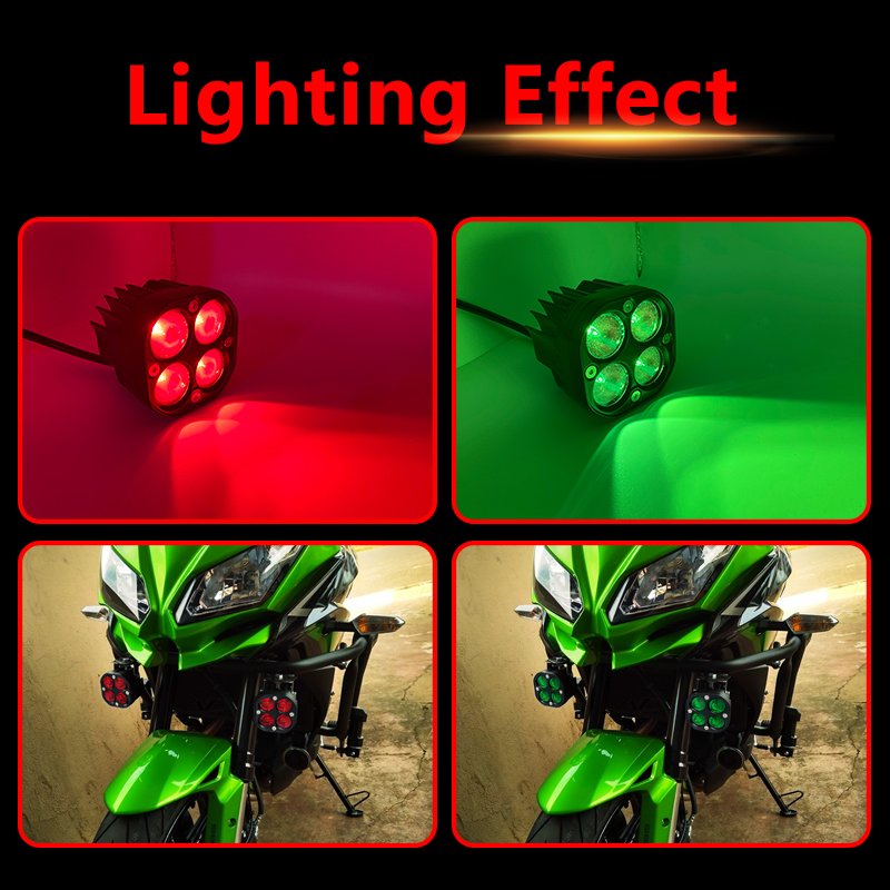 Red Green Blue 3Inch 40w Led Work Light Bar Driving Lamp for Off Road Truck Boat Pickup ATV UTV 12V 24V Fog Lamp Car Accessories